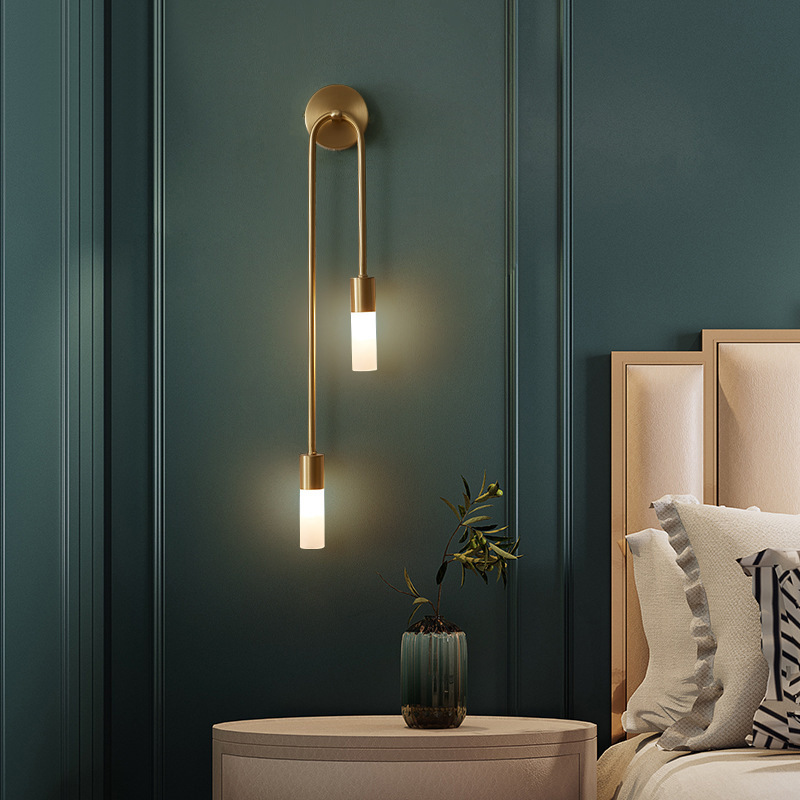 Up Lighting Decor - レトロ背景リビングルーム通路寝室ランプベッドサイド北欧クリエイティブLED装飾壁照明モダンミニマリストウォールランプ
