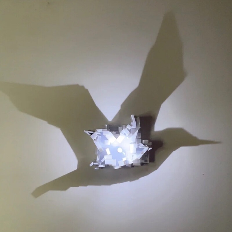 ドロップシッピング 3Dライトシャドウナイトライト アンビエ - Up Lighting Decor のレビューと価格