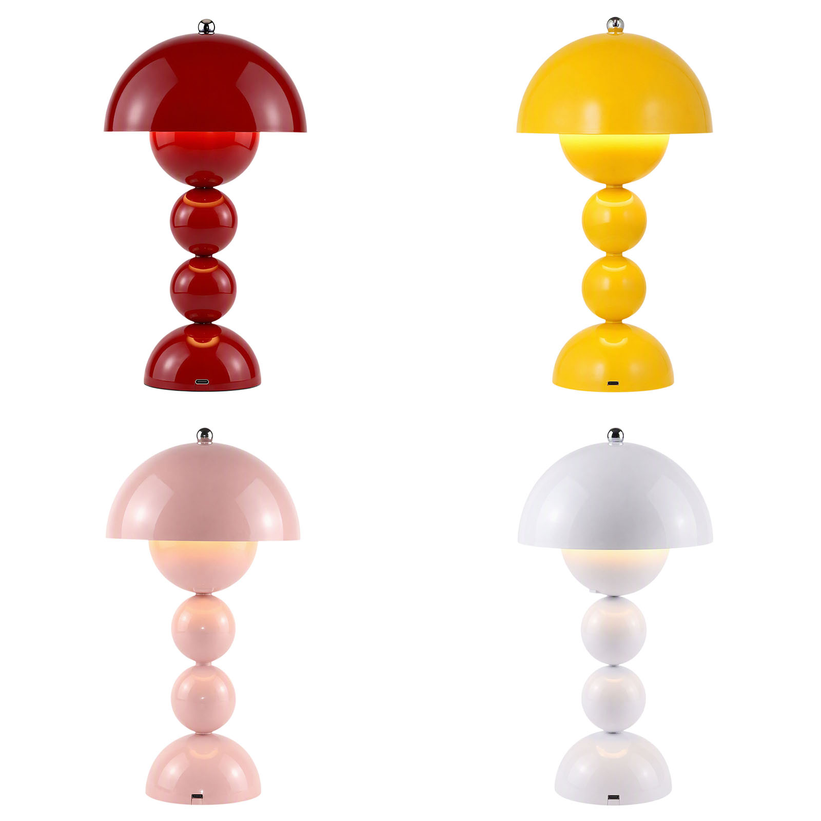 ヴィンテージ風のきのこ型テーブルランプ。USB接続で、3段階 - Decor Lighting Lamps のレビューと価格